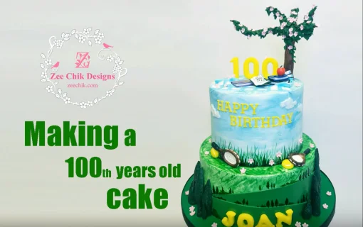 1OOth YEARS OLD BIRTHDAY CAKE
