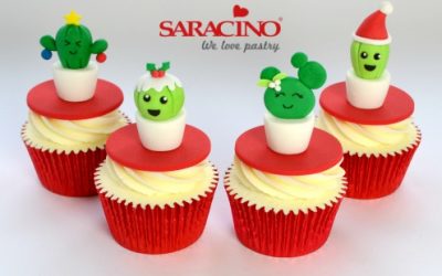 CHRISTMAS CACTUS CUPCAKE TOPPERS