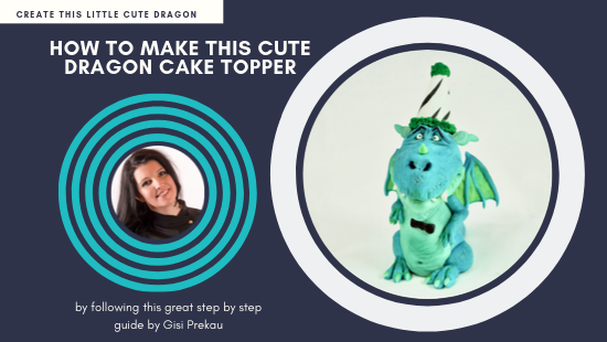 LITTLE DRAGON CAKE TOPPER