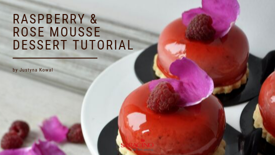 RASPBERRY & ROSE MOUSSE  DESSERT