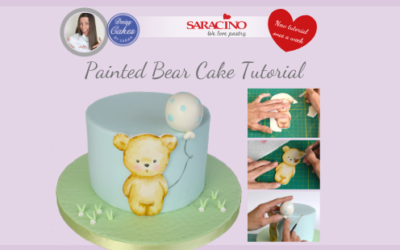 PAINTED BABY BEAR CAKE