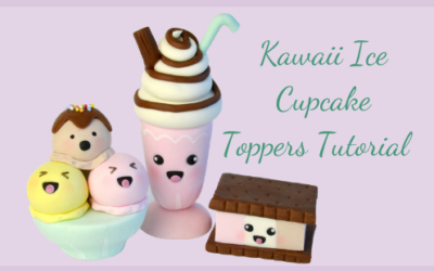 KAWAII ICE CUPCAKE TOPPERS