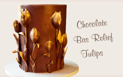 CHOCOLATE BAS RELIEF TULIPS