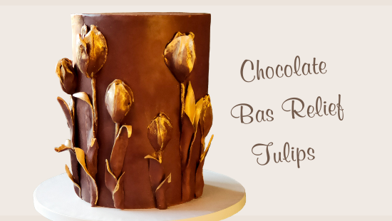 CHOCOLATE BAS RELIEF TULIPS