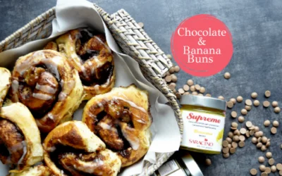 BANANA & CHOCOLATE BUNS