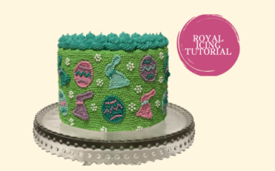 EASTER ROYAL ICING DOT CAKE