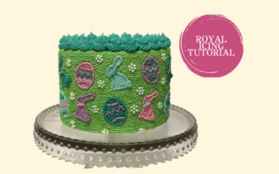 EASTER ROYAL ICING DOT CAKE