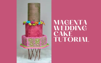 MAGENTA WEDDING CAKE TUTORIAL