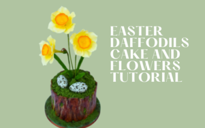 EASTER DAFFODILS CAKE AND FLOWER TUTORIAL