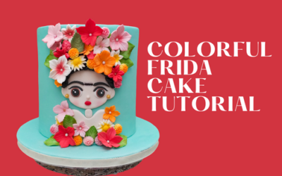 COLORFUL FRIDA BIRTHDAY CAKE TUTORIAL