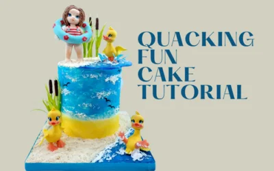 QUACKING FUN SUMMER THEMED KIDS CAKE TUTORIAL
