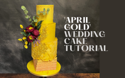 APRIL GOLD WEDDING CAKE TUTORIAL