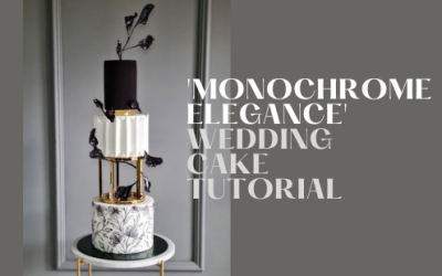 MONOCHROME ELEGANCE WEDDING CAKE TUTORIAL