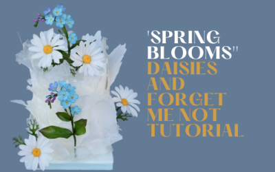 DAISIES AND FORGET ME NOT FLOWERS TUTORIAL