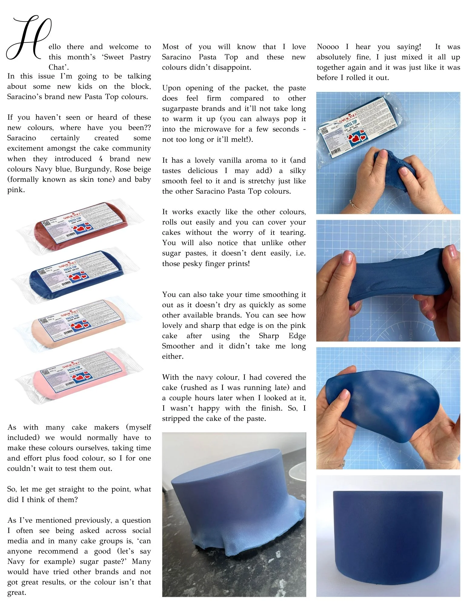 SARACINO PASTE TIOP SUGARPASTE FOR CAKE COVERING NEW COLOURS