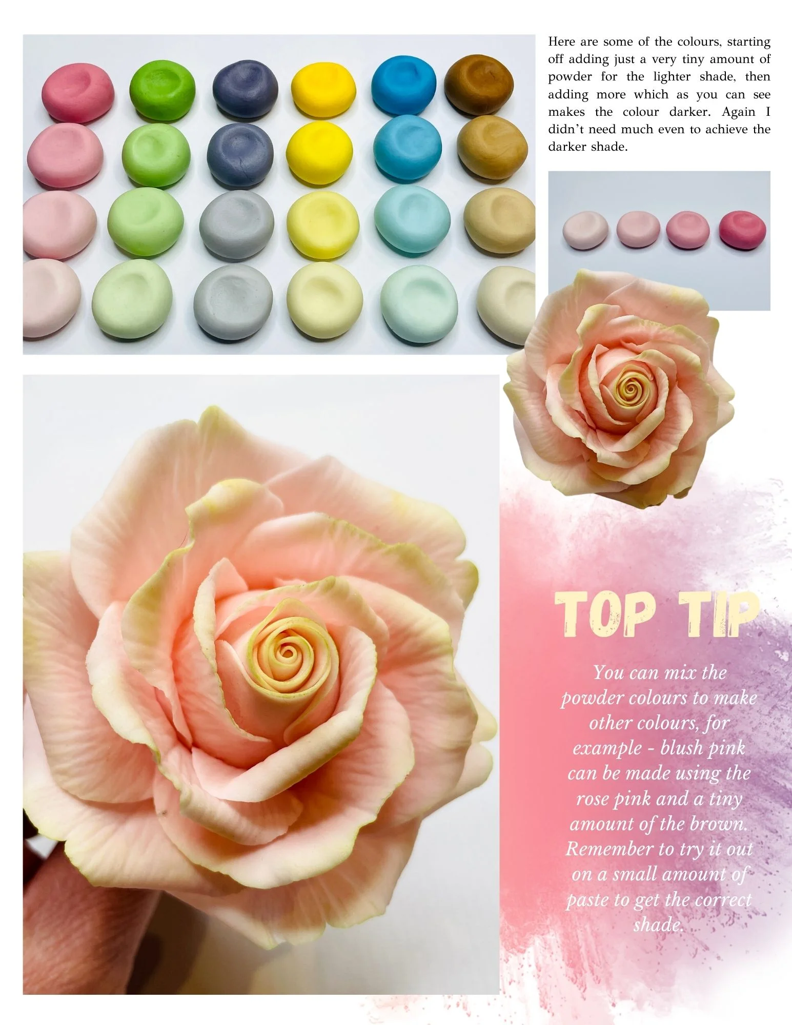 saracino food powder colours