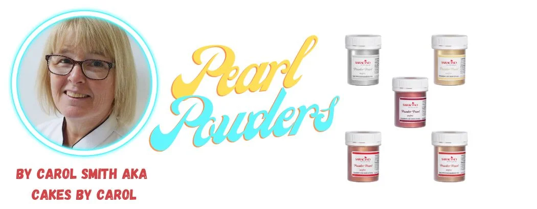 saracino pearl powder gold silver bronze cooper ruby colours cake decorating