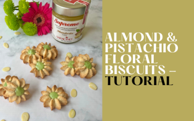 HOW TO: MAKE ALMOND AND PISTACHIO FLORAL BISCUITS