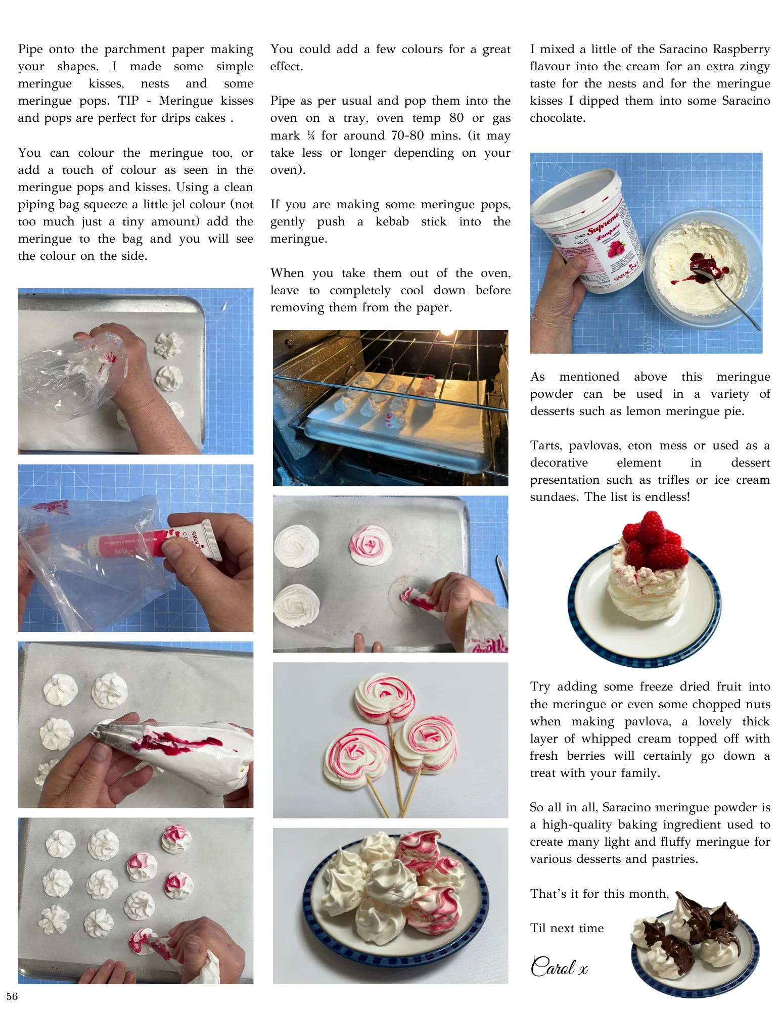 Saracino meringa mix ready to use meringue mix powder cake decorating pastry 2