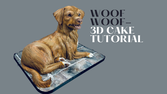3d online dog cake