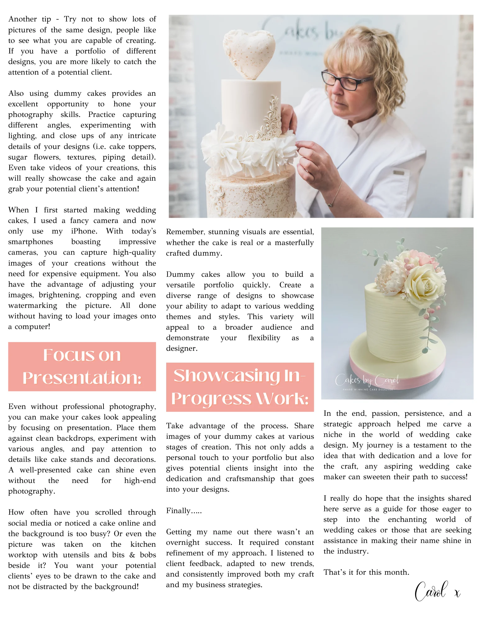 how to become a successful wedding cake designer blog 3