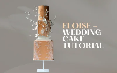 HOW TO: MAKE SOFT PEACH HUES GEOMETRIC WEDDING CAKE