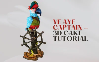 HOW TO: MAKE  3D CARVED PIRAT PARROT CAKE