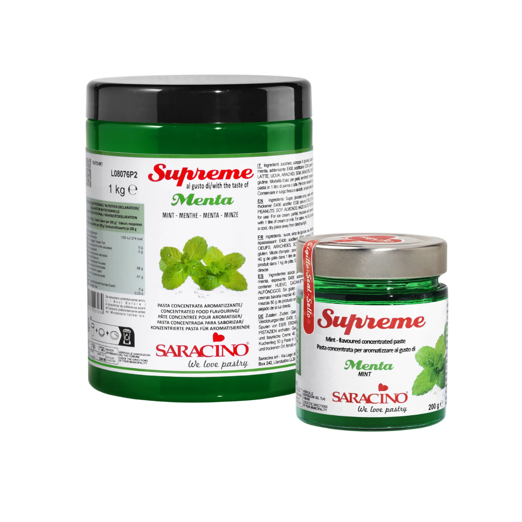 Saracino Mint Flavour Paste 200g & 1kg - Image 1